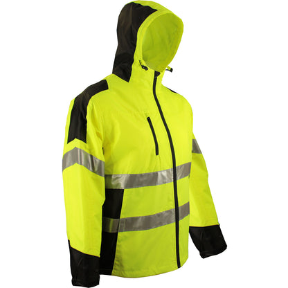 24-407GT ANSI Type R Class 2 Lined Windbreaker - Lime/Black - Side