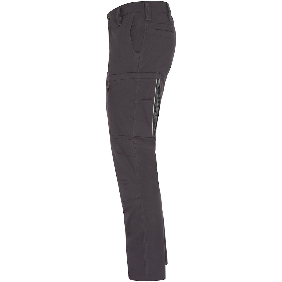 Bisley 411M6150 Stretch Ripstop Vented Work Pants, gray, left side