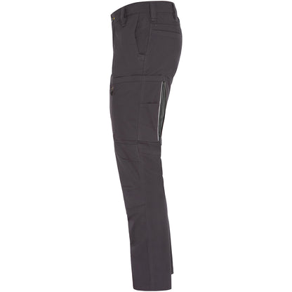Bisley 411M6150 Stretch Ripstop Vented Work Pants, gray, left side