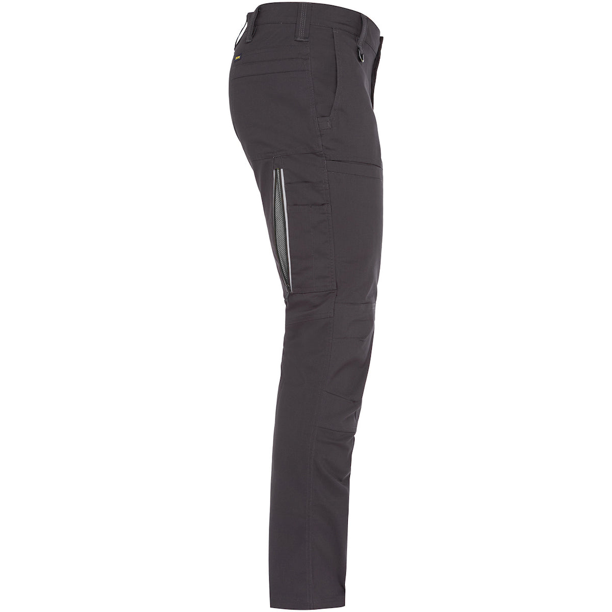 Bisley 411M6150 Stretch Ripstop Vented Work Pants, gray, right side