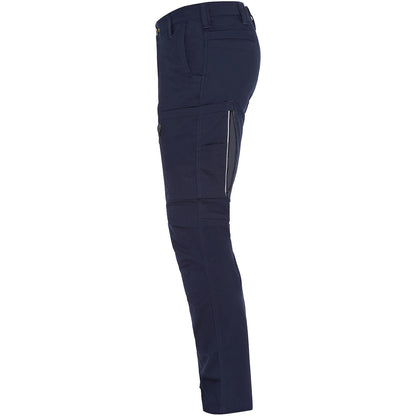 Bisley 411M6150 Stretch Ripstop Vented Work Pants, navy, left side