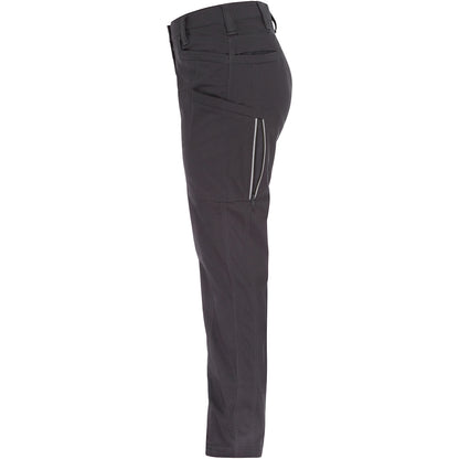 Bisley 411W6150 Women's Stretch Ripstop Vented Work Pants, gray, left side