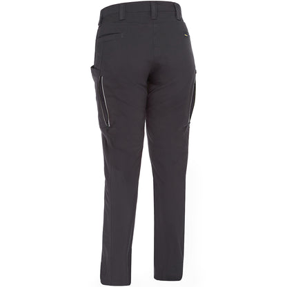 Bisley 411W6150 Women's Stretch Ripstop Vented Work Pants, gray, back