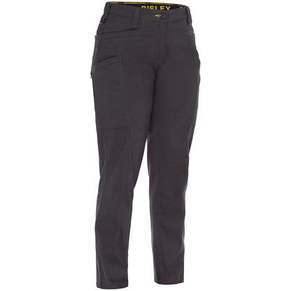 Bisley 411W6150 Women's Stretch Ripstop Vented Work Pants, gray, front