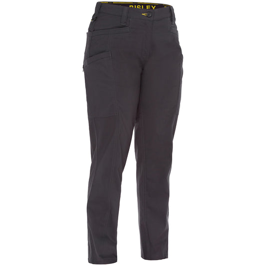 Bisley 411W6150 Women's Stretch Ripstop Vented Work Pants, gray, front