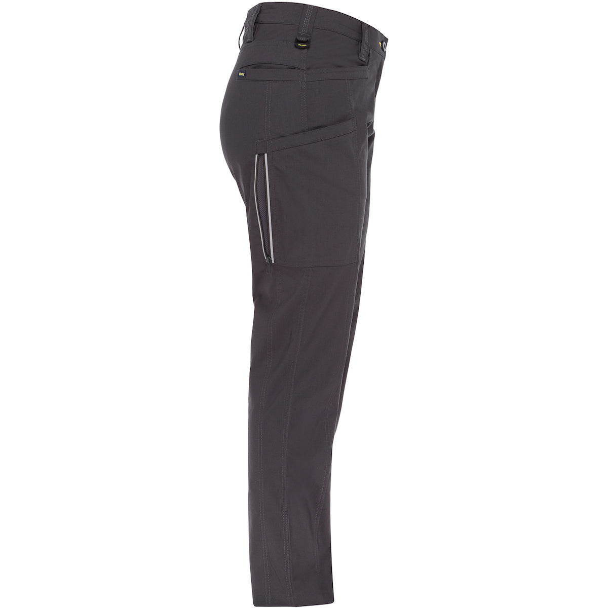 Bisley 411W6150 Women's Stretch Ripstop Vented Work Pants, gray, right side