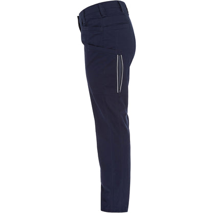 Bisley 411W6150 Women's Stretch Ripstop Vented Work Pants, navy, left side