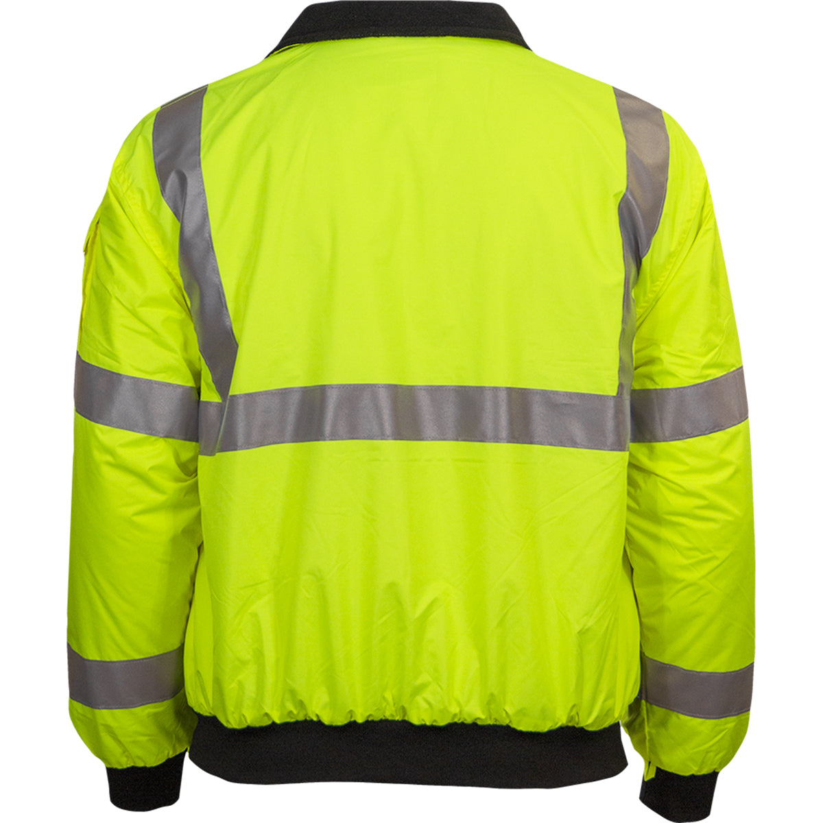 Reflective Apparel 421ST Water-Resistant 3-Seasons Jacket, lime, back