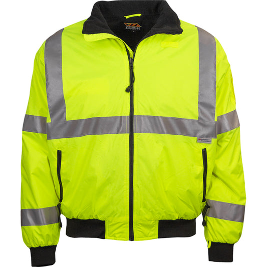 Reflective Apparel 421ST Water-Resistant 3-Seasons Jacket, lime, front