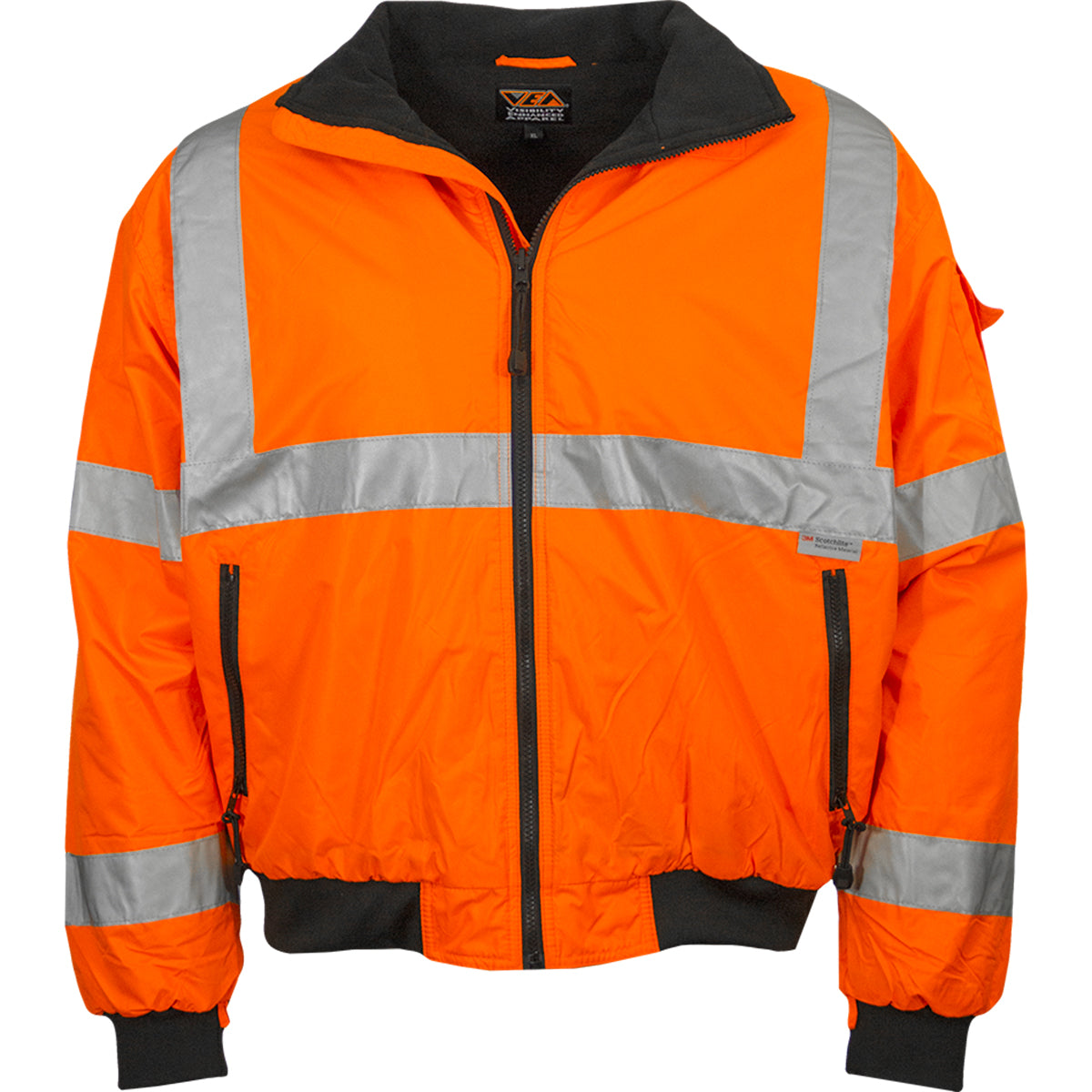 24-421ST Systems Gear ANSI Type R Class 3 Water-Resistant 3-Seasons Jacket - Inner Liner - Orange - Front