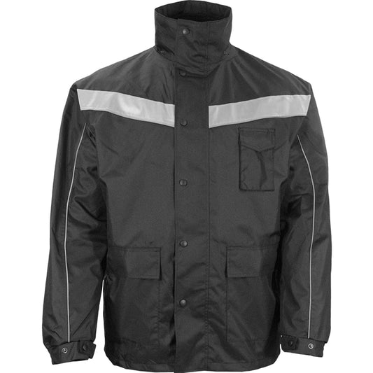 24-431ST Systems Gear Black Waterproof Parka Shell (Non-ANSI) - Black - Front