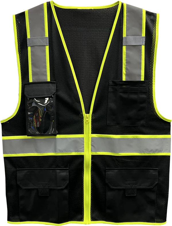 Black High-Visibility Vest