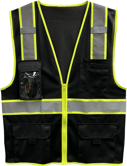 Black High-Visibility Vest