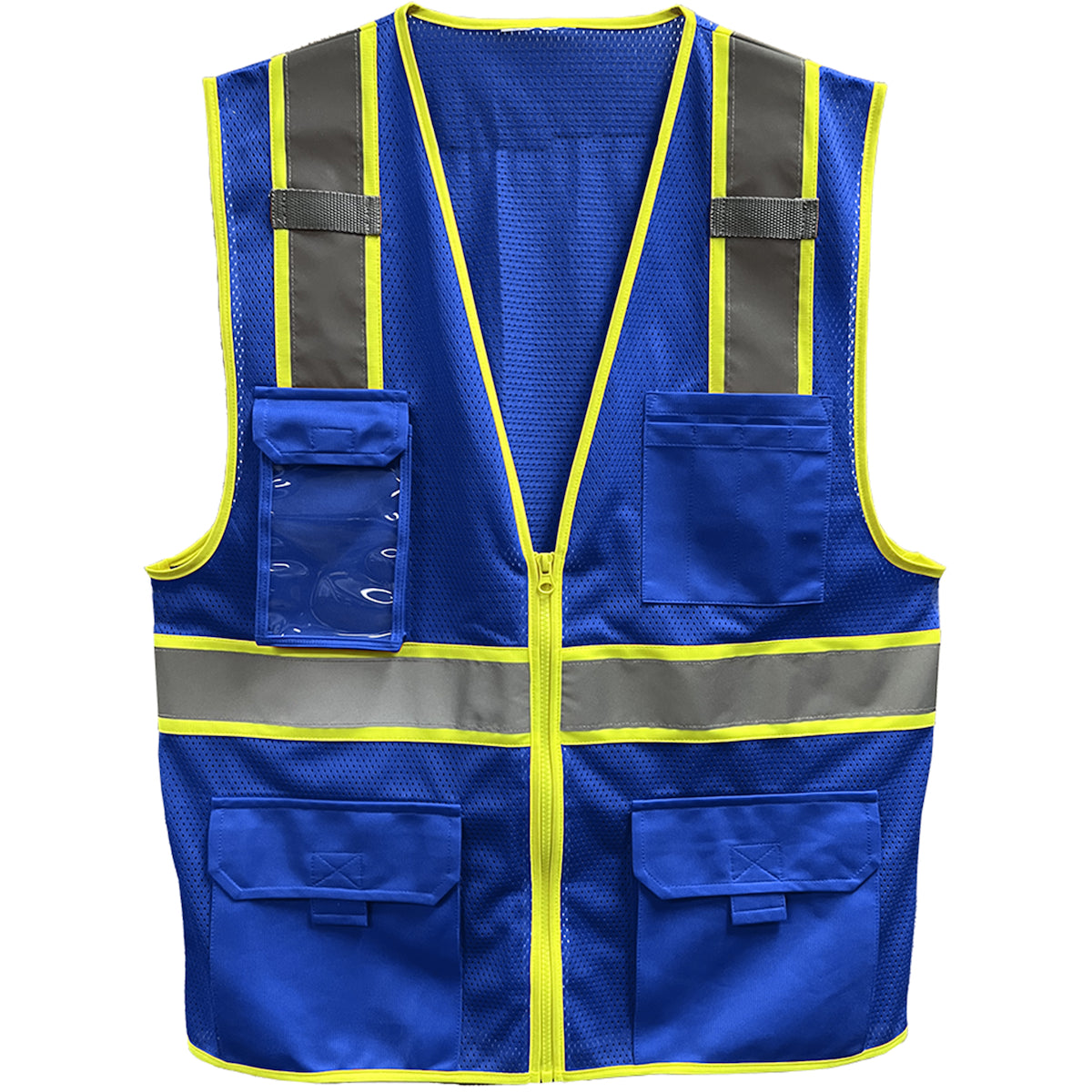 24-500GT Enhanced Visibility Five Pocket Mesh Vest - Royal - Front