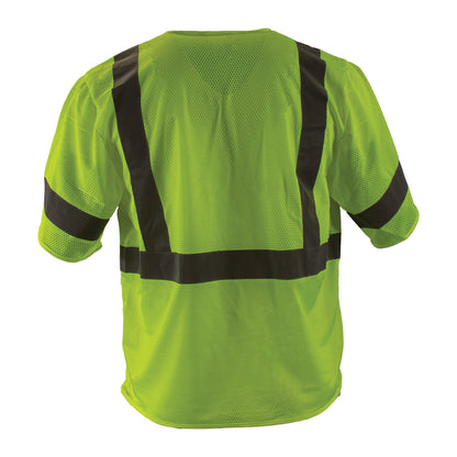 Reflective Apparel 533ET Value Mesh Vest, lime, back