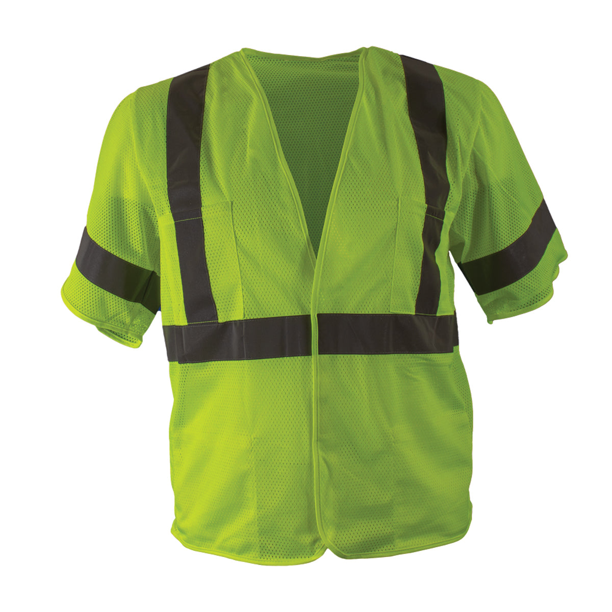 Reflective Apparel 533ET Value Mesh Vest, lime, front