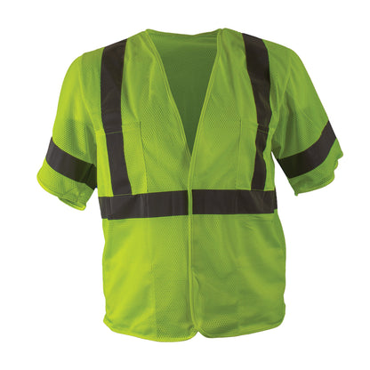 Reflective Apparel 533ET Value Mesh Vest, lime, front