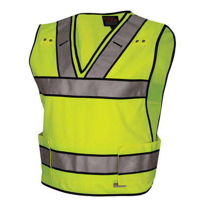24-549ST ANSI Type P Class 2 Public Safety Breakaway Vest with V-Neck - Lime - 3/4 Left