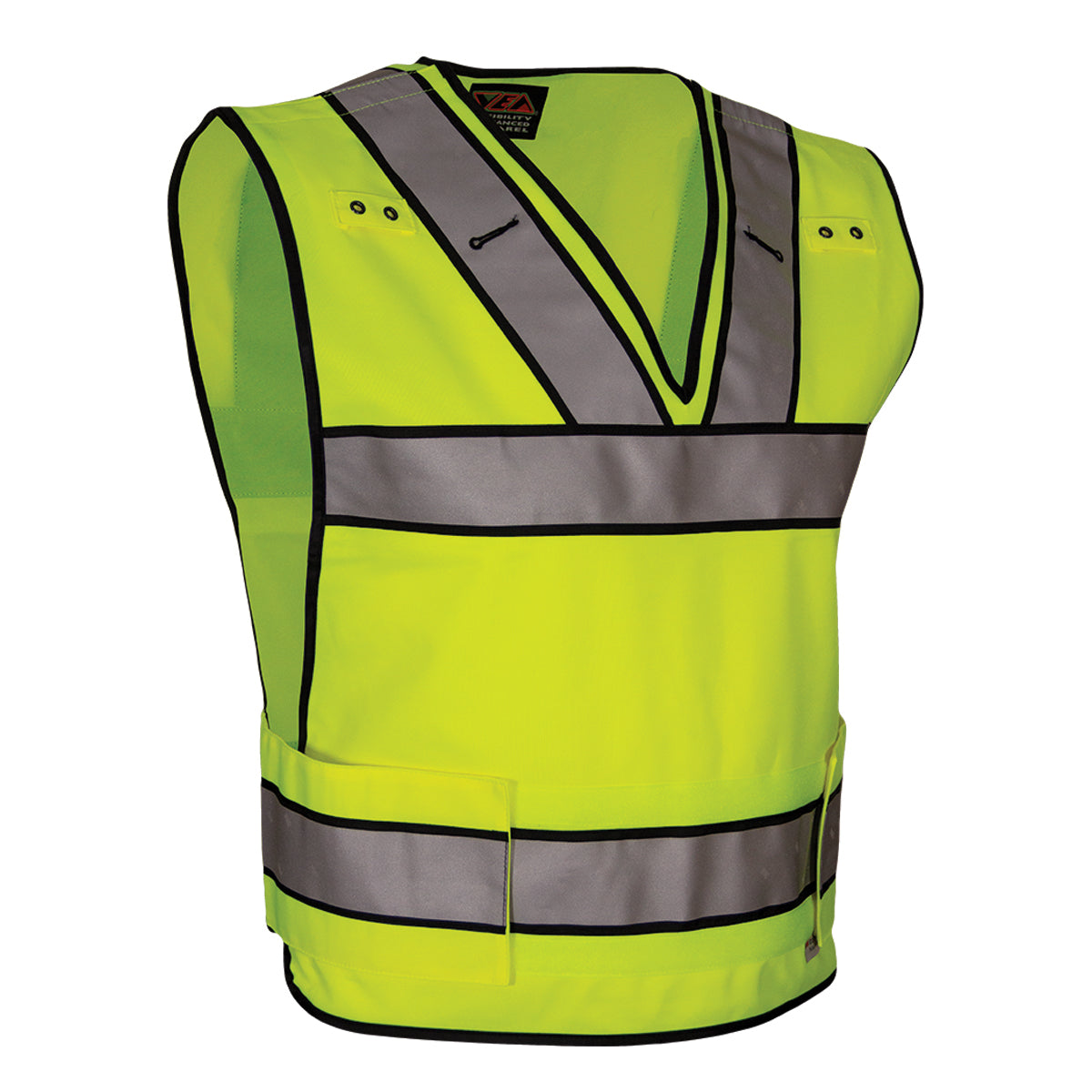 24-549ST ANSI Type P Class 2 Public Safety Breakaway Vest with V-Neck - Lime - 3/4 Right