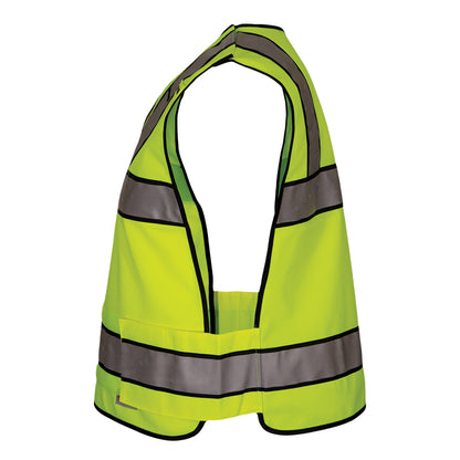 24-549ST ANSI Type P Class 2 Public Safety Breakaway Vest with V-Neck - Lime - Side Left