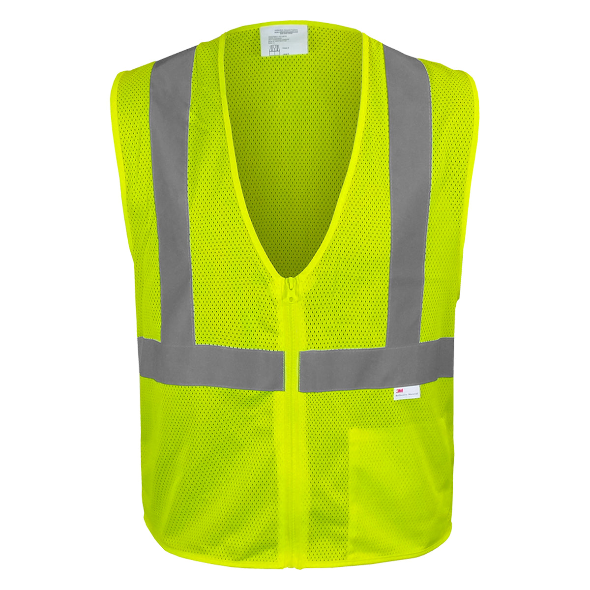 24-581ET ANSI Type R Class 2 Value Mesh Vest - Lime - Front