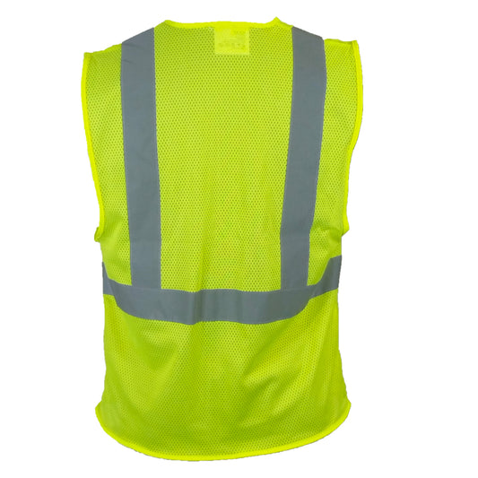 24-581ET ANSI Type R Class 2 Value Mesh Vest - Lime - Back
