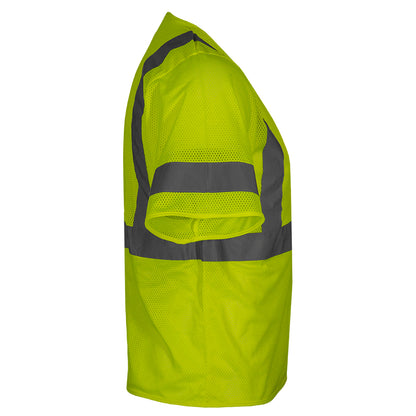 24-583ET ANSI Type R Class 3 Value Mesh Vest - Lime - Right Side
