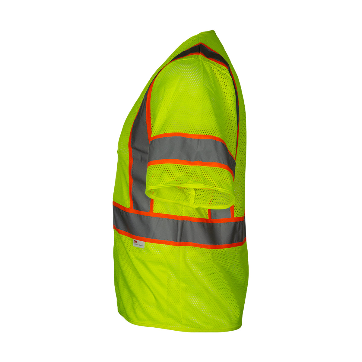 Reflective Apparel 588ET Value Mesh Vest, lime, left side