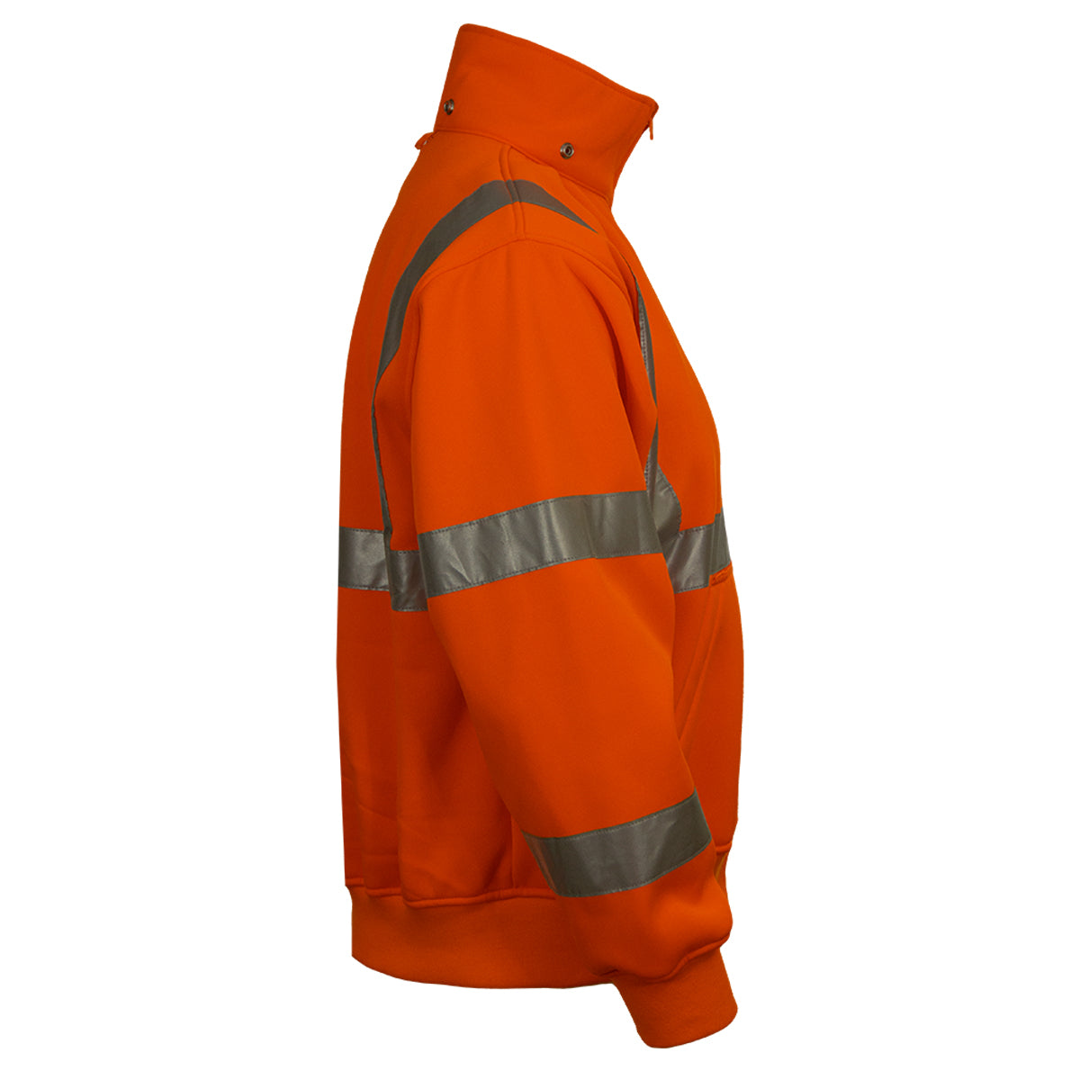 Reflective Apparel 602ST Sweatshirt with Removable Hood, orange, right side