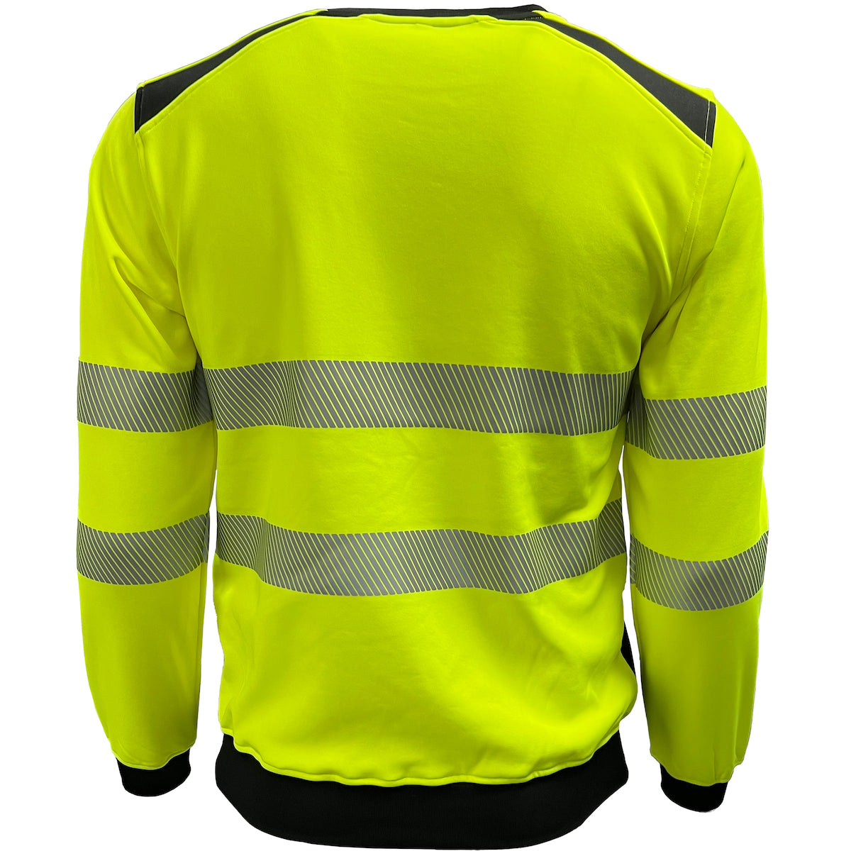 610CT Class 3 Stretch Crewneck, Lime/Black, back