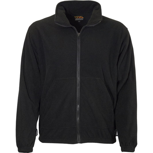 Reflective Apparel 620NT Full Zip Fleece Sweatshirt, black, front