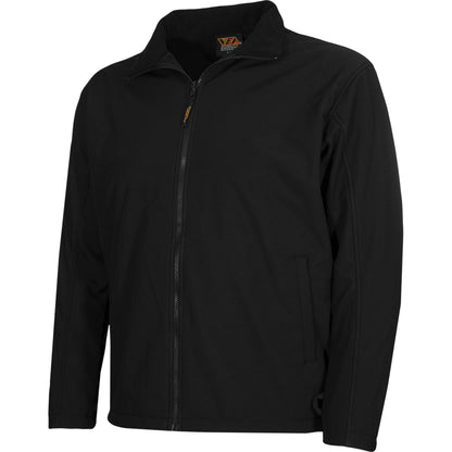 Reflective Apparel 625NT Full Zip Waterproof Softshell Jacket, black, 3/4 left