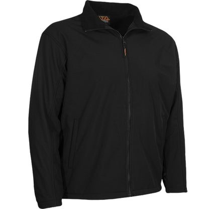 Reflective Apparel 625NT Full Zip Waterproof Softshell Jacket, black, 3/4 right