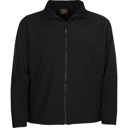 Reflective Apparel 625NT Full Zip Waterproof Softshell Jacket, black, front