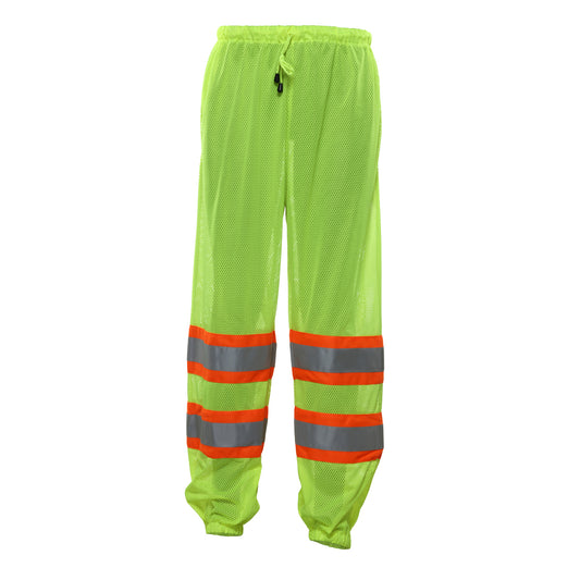 Reflective Apparel 701CS Mesh Pants, lime, side