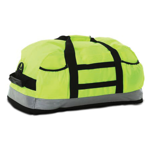 Reflective Apparel 930ST Duffle Bag with Pockets, lime, front