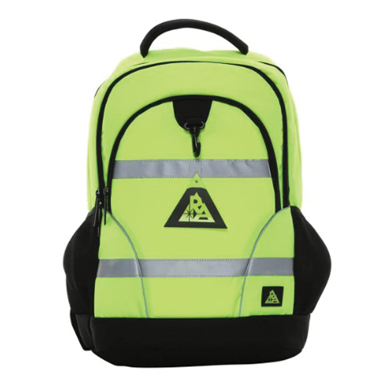 Reflective Apparel 931ST Hi-Vis Padded Backpack - Fits 17" Laptop, lime, front