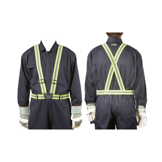PIP 300-TSHG32 Reflective Sash Belt, lime, front