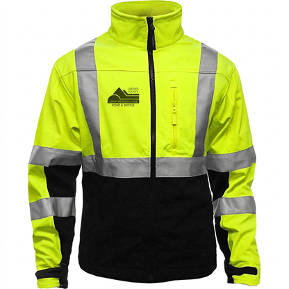 Jacket with smaller Larimer County chest logo